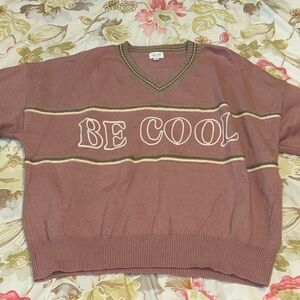 Be Cool V-Neck Sweater in Brown